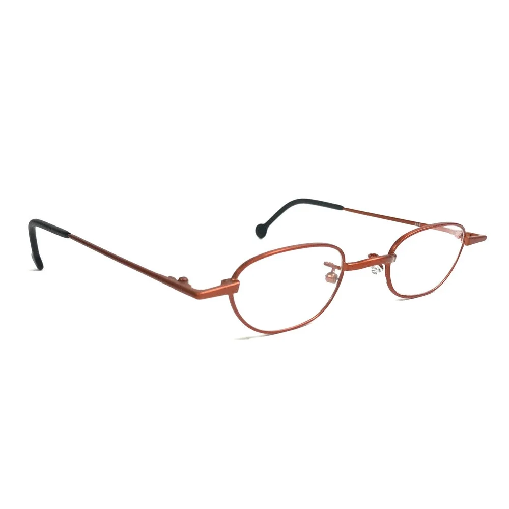 Vintage l.a.Eyeworks Eyeglasses Frames ELOISE 434 Matte Orange Oval 43-22-125